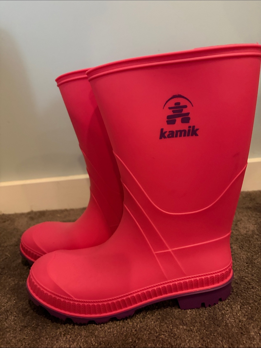 NWT Kamik girls rain boots